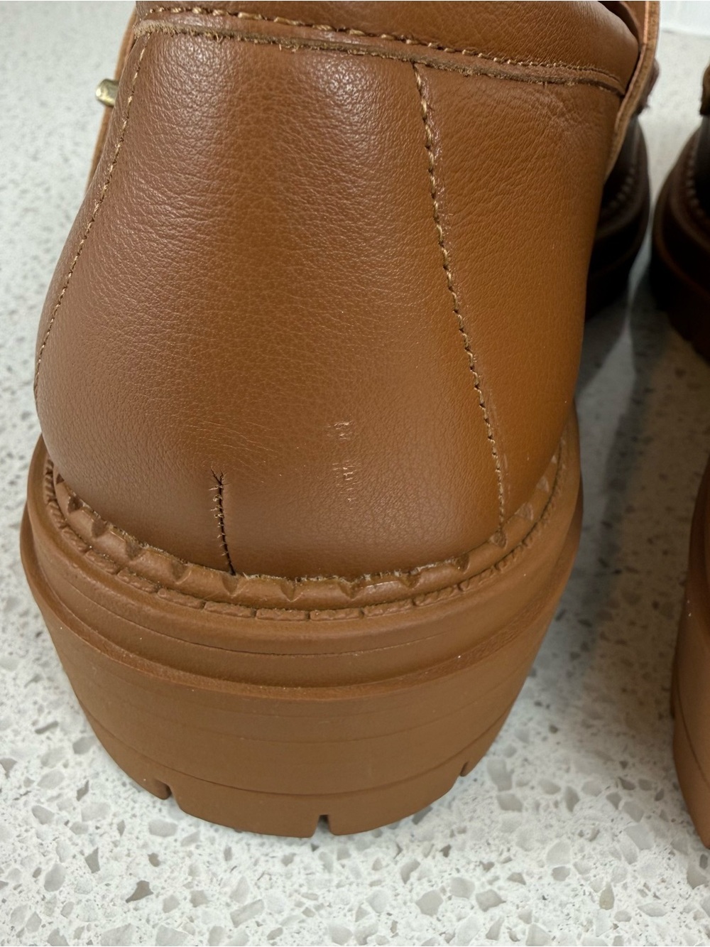 Chelsea & Violet T-Bar Loafer’s Tan Platform Mary Jane Women’s Size 9.5 - Picture 7 of 11